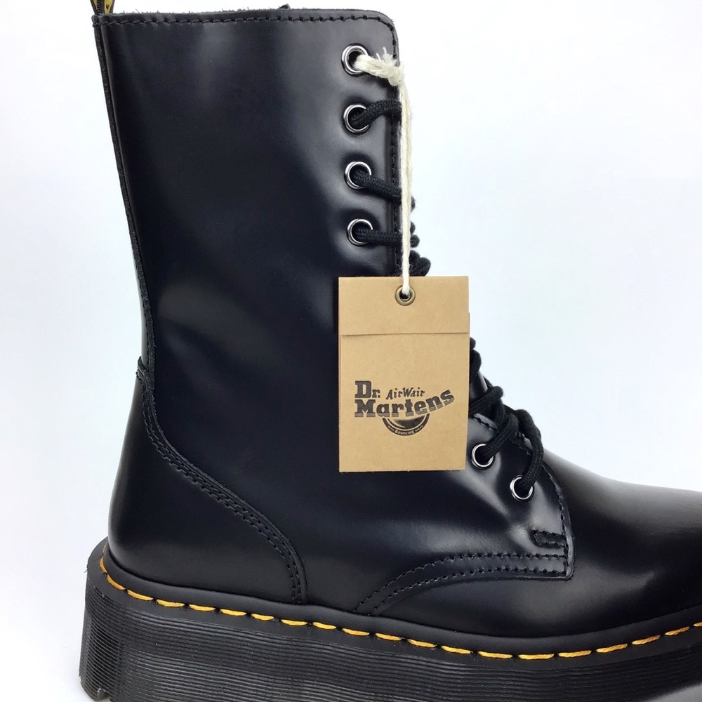 Dr. Martens Jadon Hi Platform Smooth Leather Boots - Picture 2 of 7